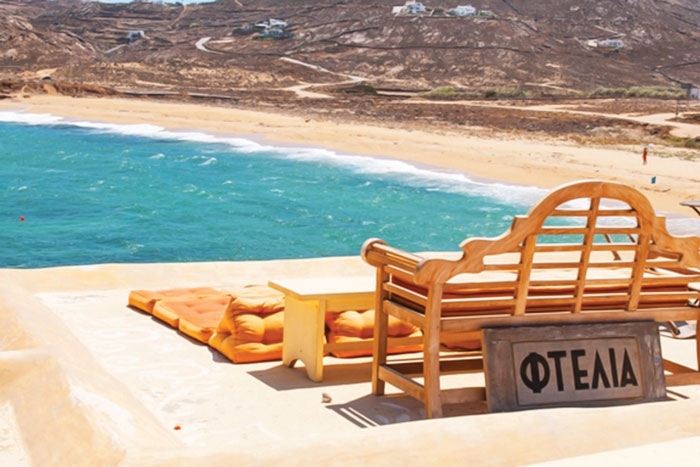 The-beach-of-Ftelia-in-Mykonos-island-